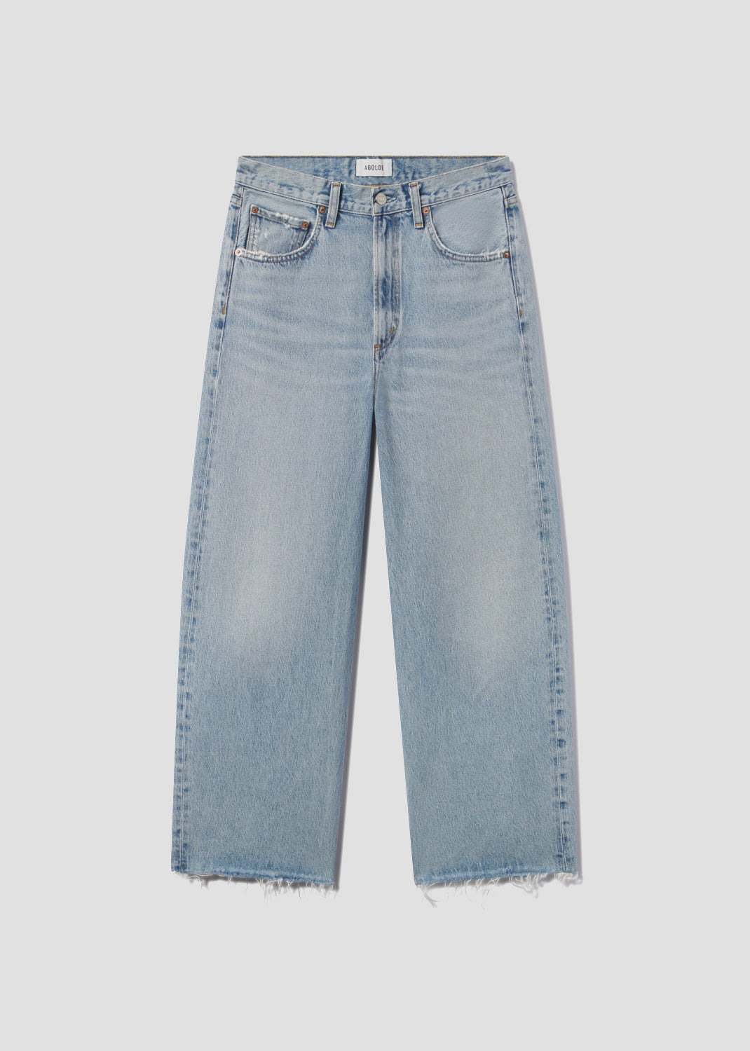 agolde-low-curve-fray-jeans-force-hellblau-baumwolle image 5