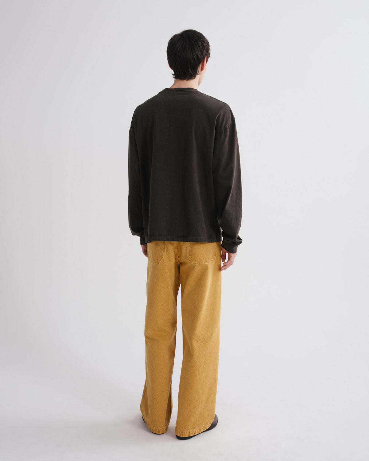 agolde-grover-jean-ochre-herren-baggy-goldgelb-denim image 2