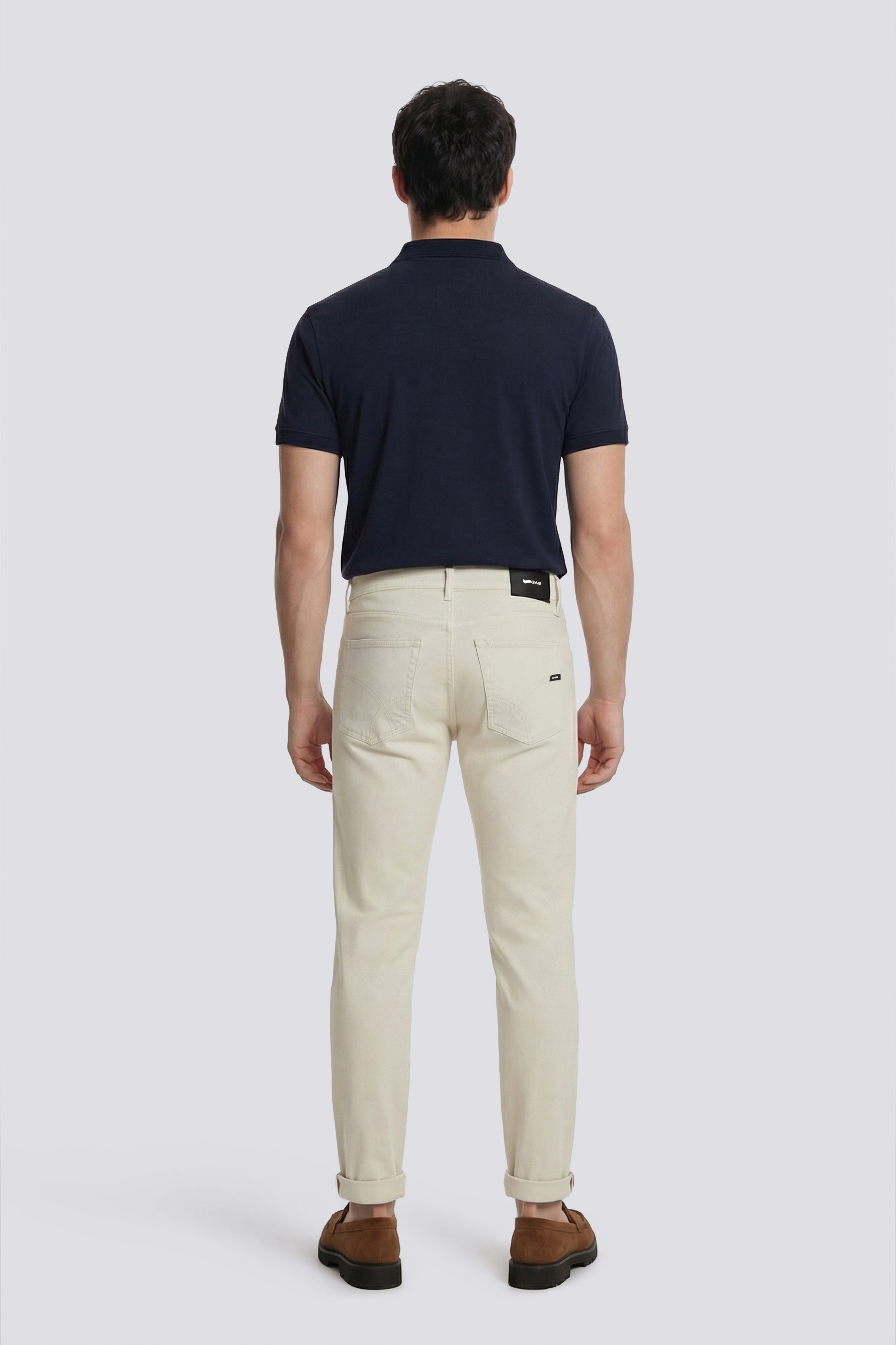 gas-albert-simple-rev-3006-hose-herren-slim-braun image 2
