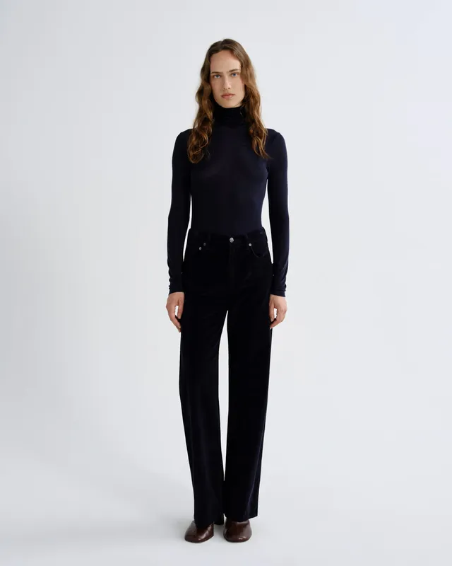 agolde-ren-jean-32-cordhose-obscura-navy-wide-leg image 1