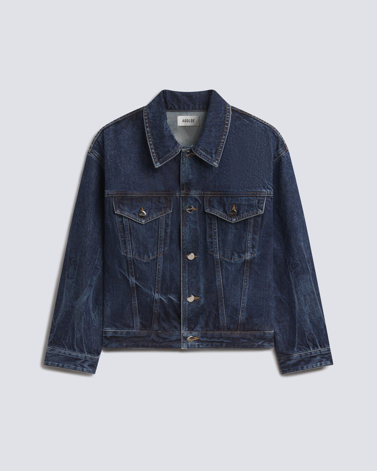 agolde-veronica-jeansjacke-covell-indigo-rigid image 6