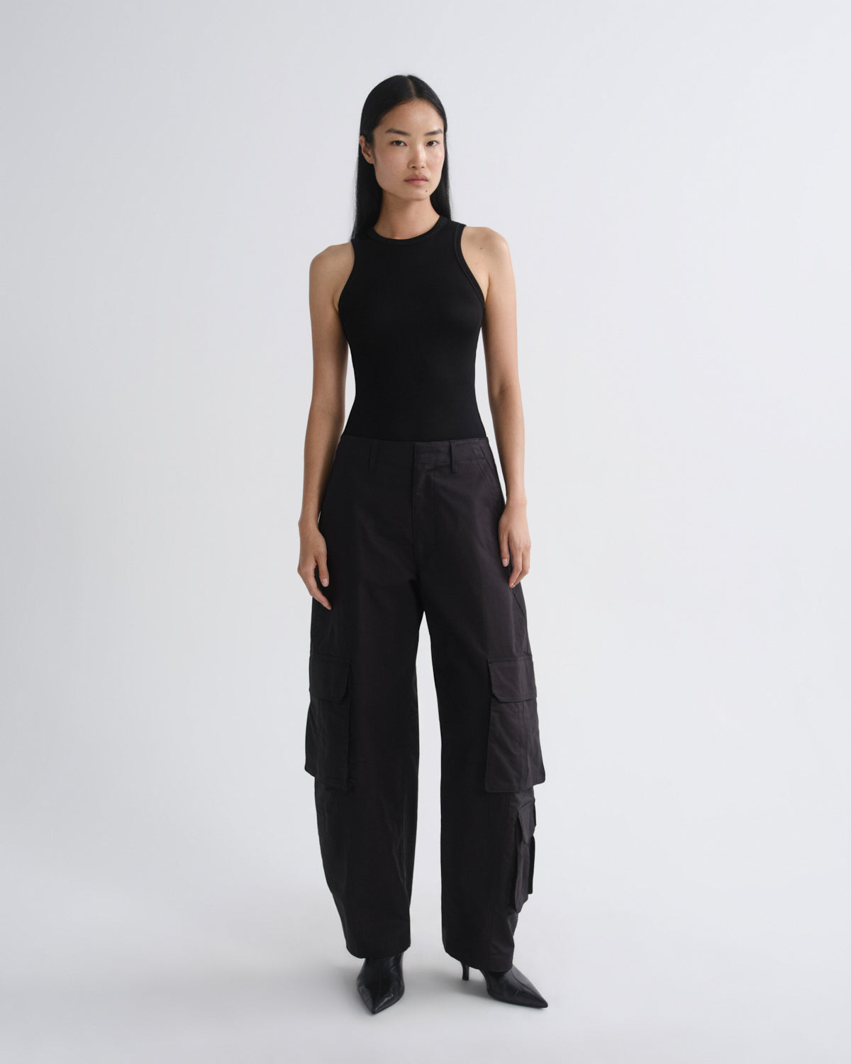 agolde-andre-racer-tank-top-schwarz-viskose-ripp image 5