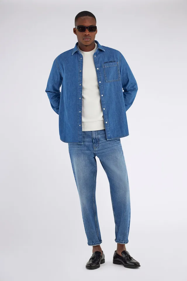 gas-gianp-shirt-73mm-herren-hemd-chambray-regular image 1