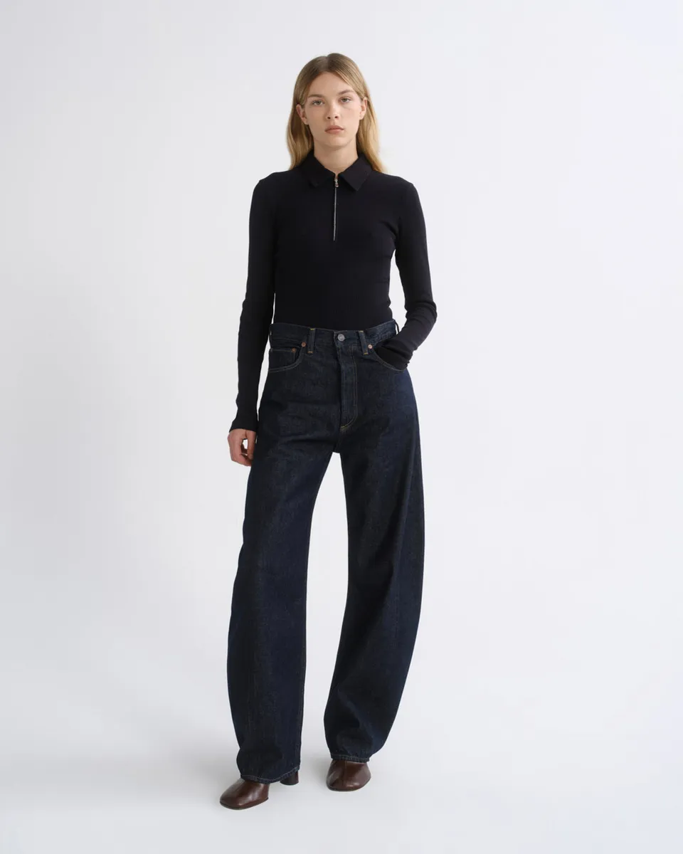 agolde-luna-high-rise-pieced-taper-jeans-rinse-damen image 1
