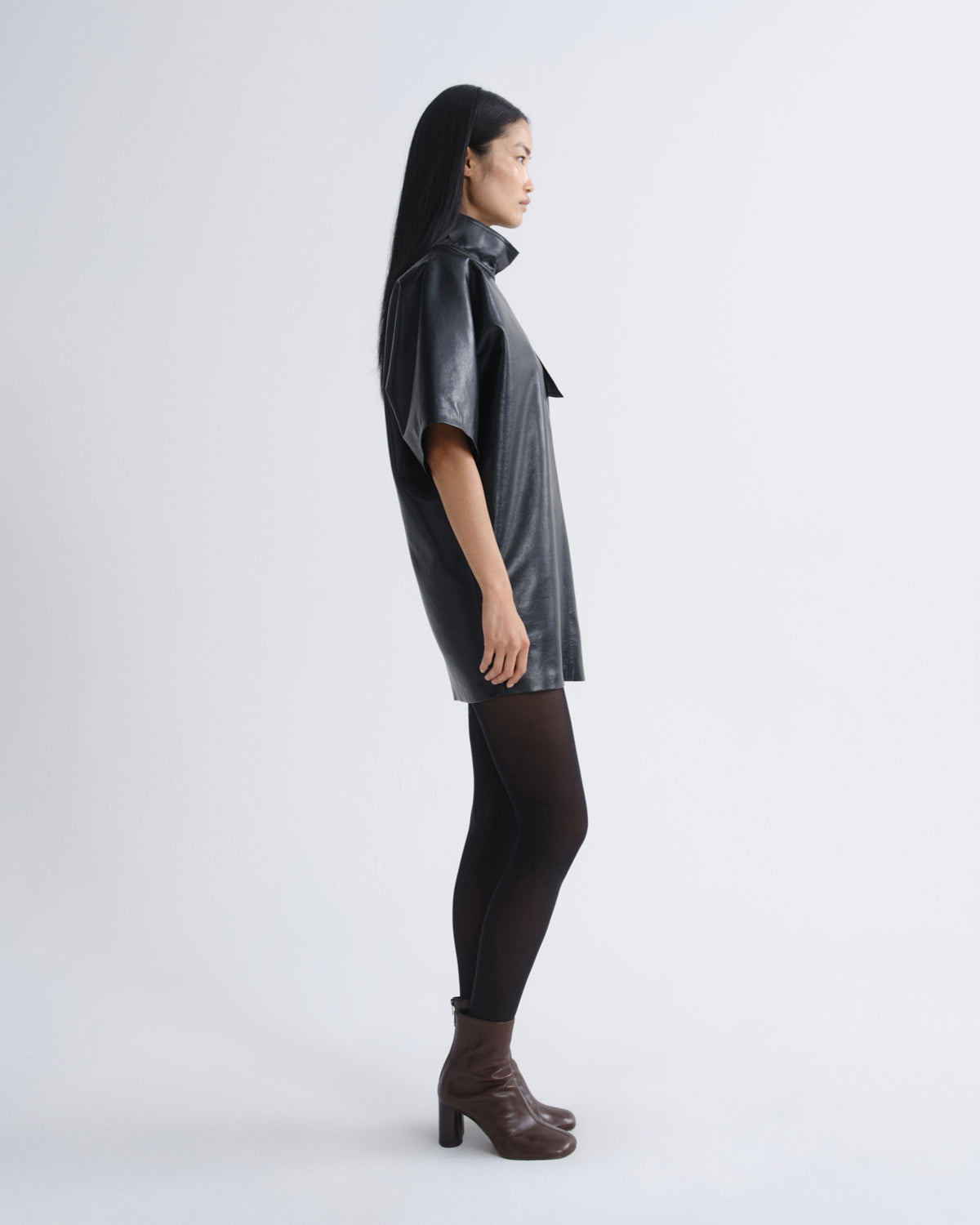 agolde-kembra-minikleid-leder-schwarz-detox-damen image 3