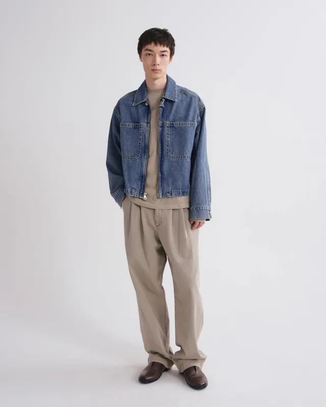 agolde-slater-trouser-herren-wicker-grau-bundfalte-twill image 1