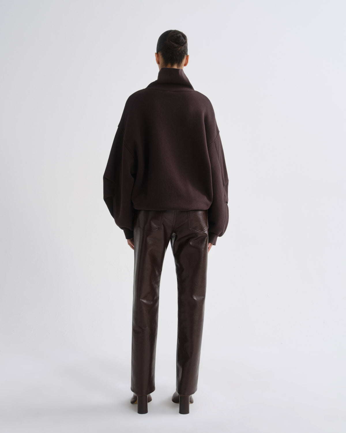 agolde-jenning-sweatshirt-chocolate-braun-oversize image 2