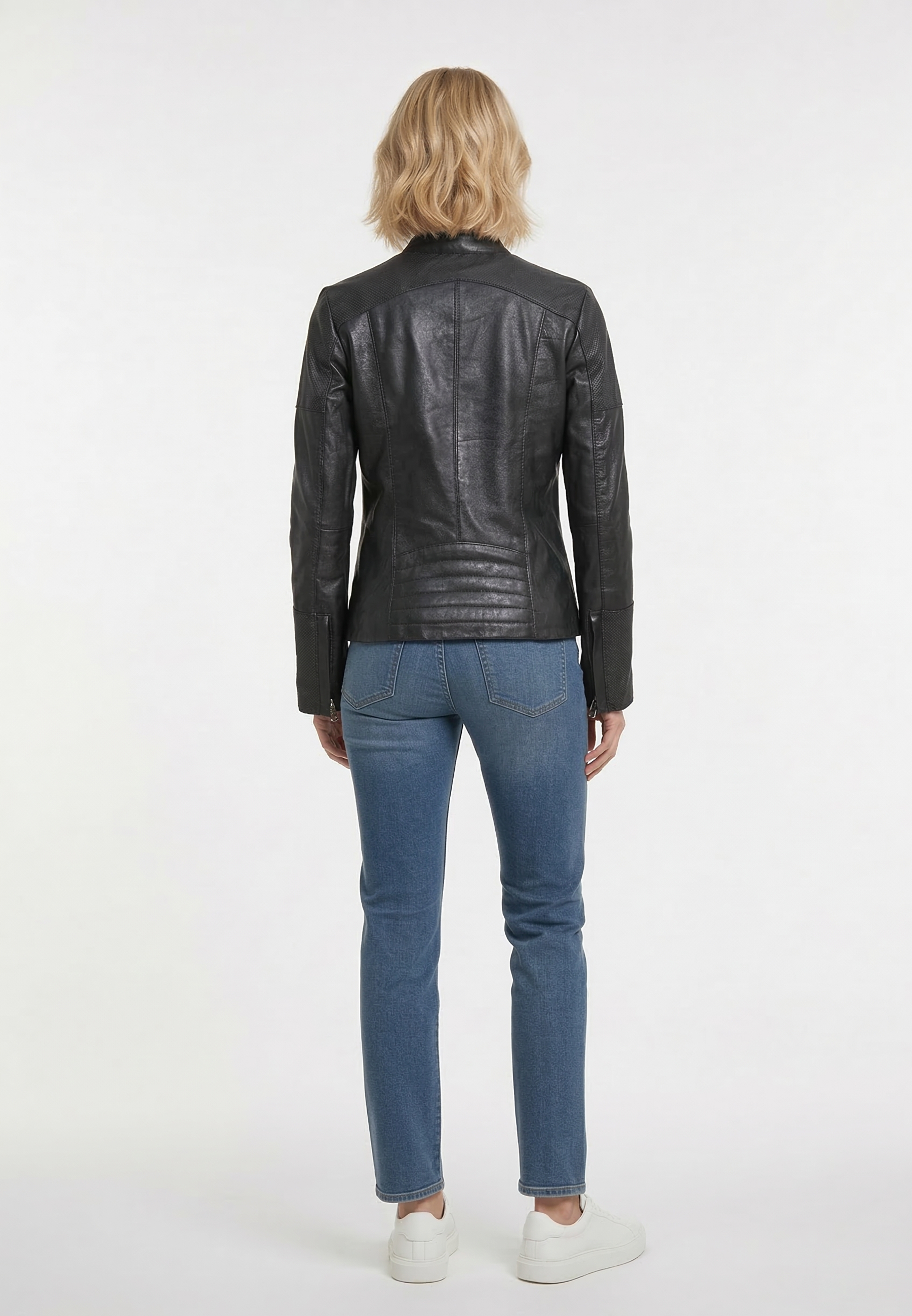 kaporal-isa-lederjacke-schwarz-damen-slim image 3