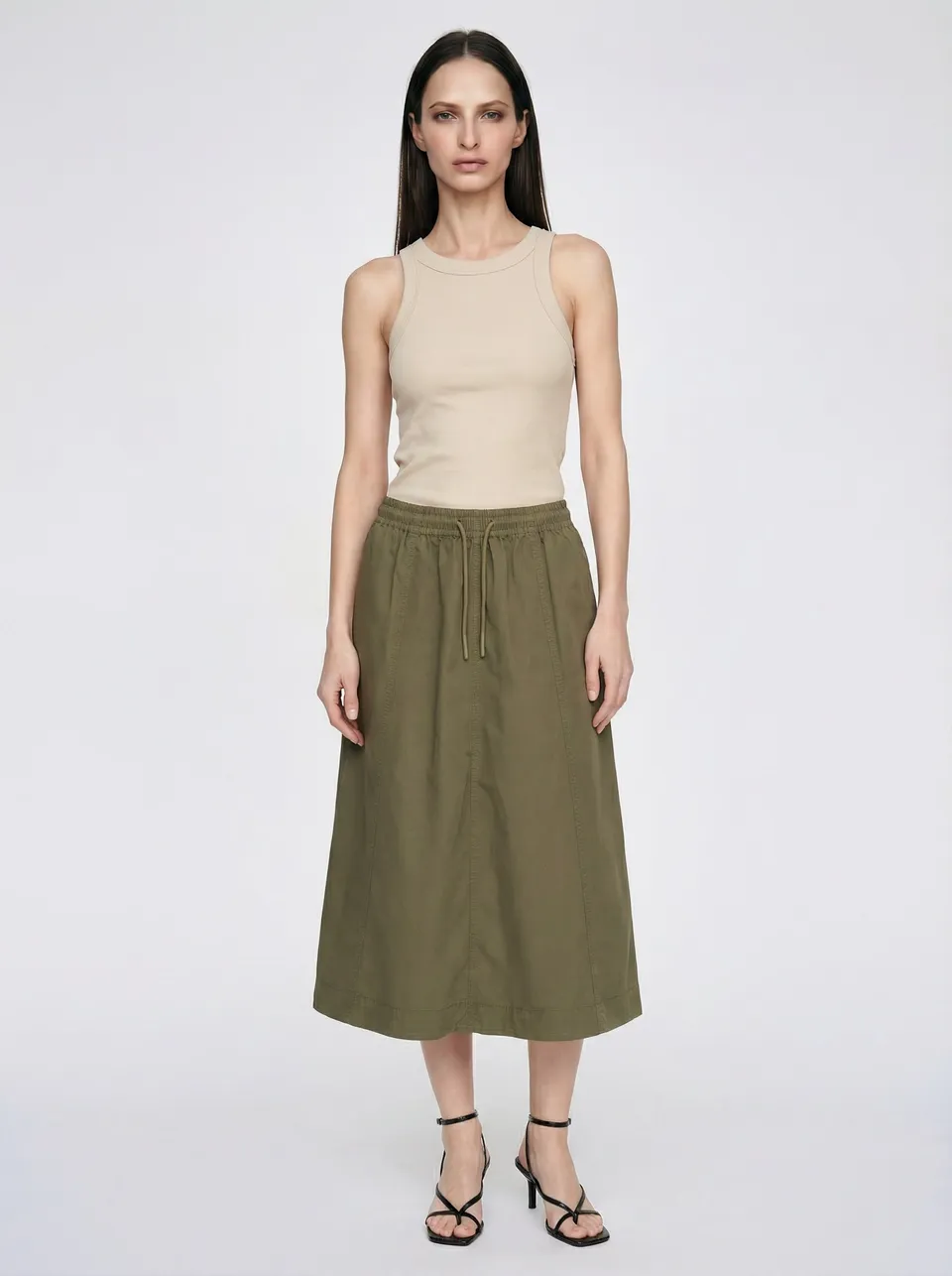 gas-petra-skirt-3677-rock-damen-beige-mit-g-rtel image 1