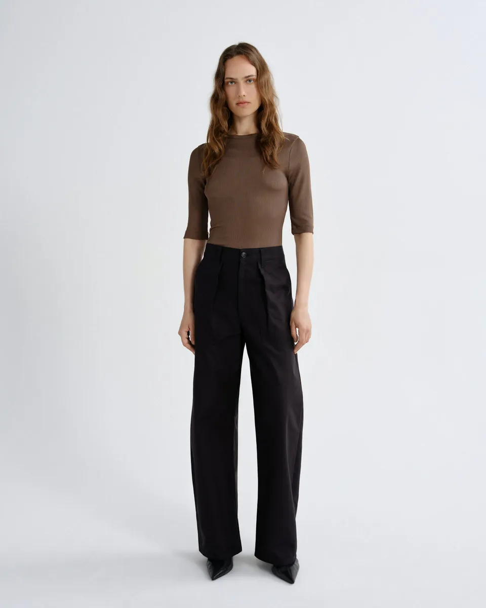 agolde-low-curve-utility-jean-sateen-hose-schwarz image 1