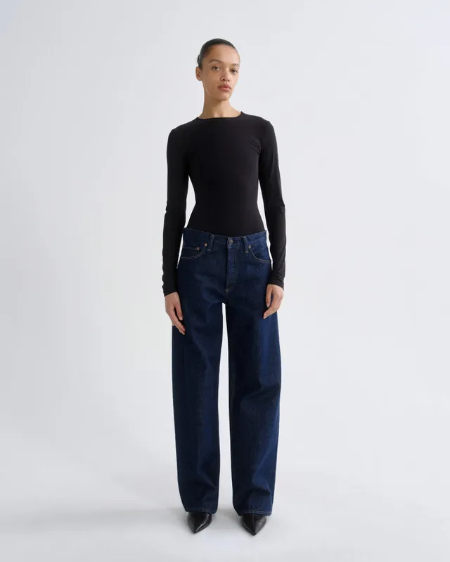 agolde-arc-jean-32-damen-jeans-rinse-dunkelblau-wide-leg image 1