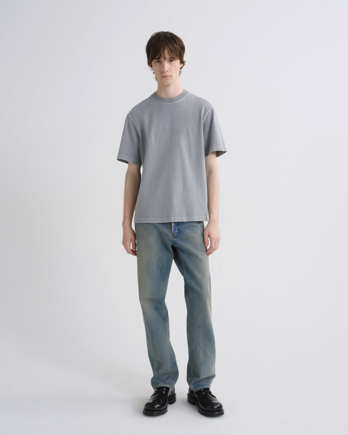 agolde-asha-mock-neck-tee-t-shirt-flint-herren image 3