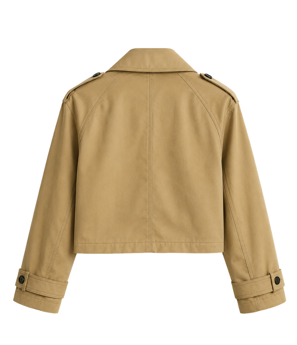 goldenim-paris-femme-trench-court-trenchcoat-kurz image 2