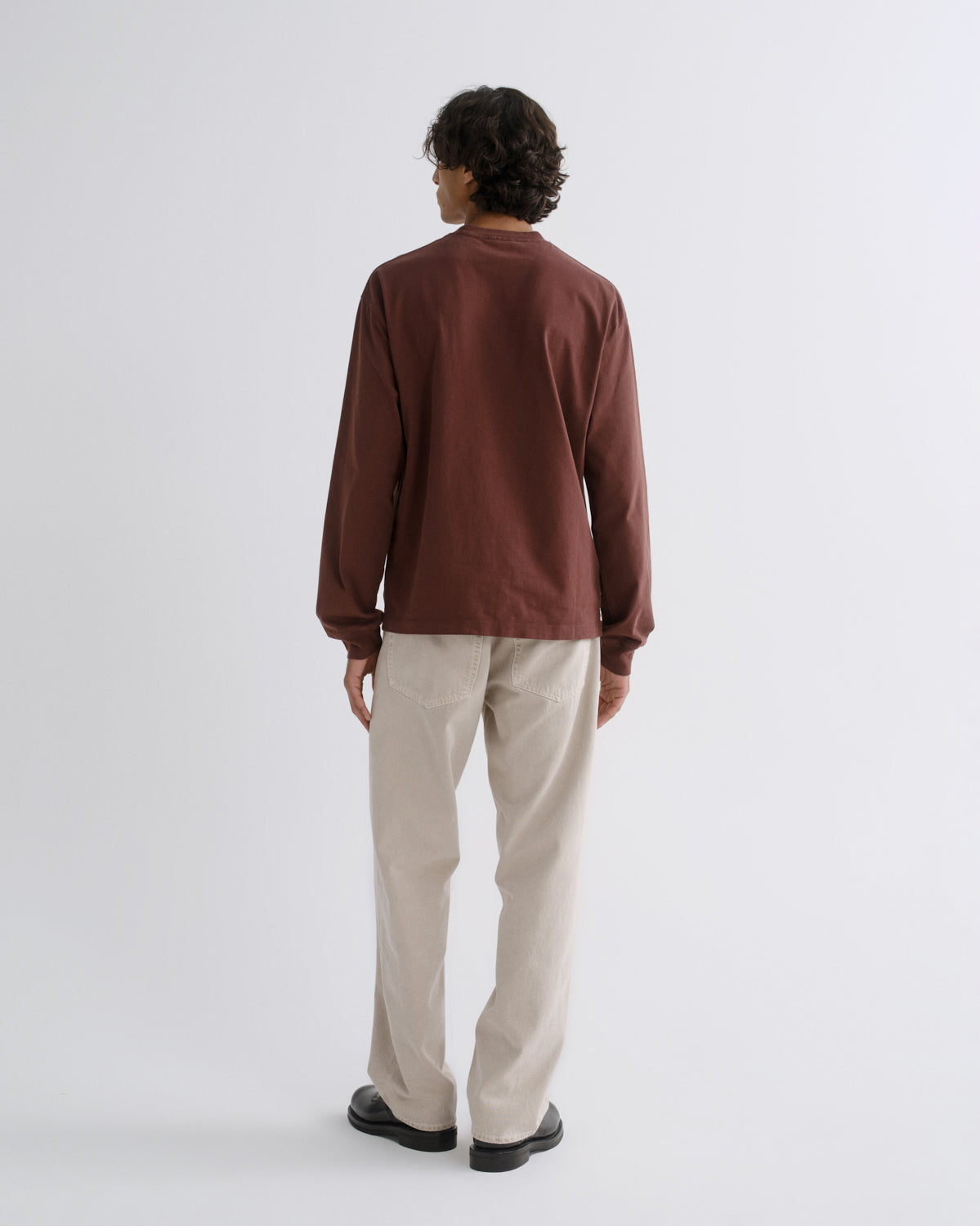 agolde-asha-langarmshirt-bitter-root-braun-baumwolle image 2