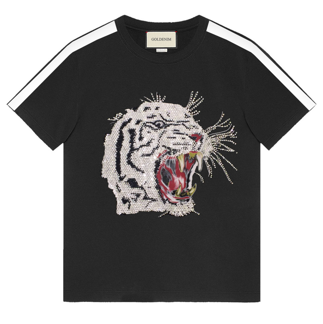 goldenim-paris-homme-t-shirt-1010-noir-schwarz-basic image 1