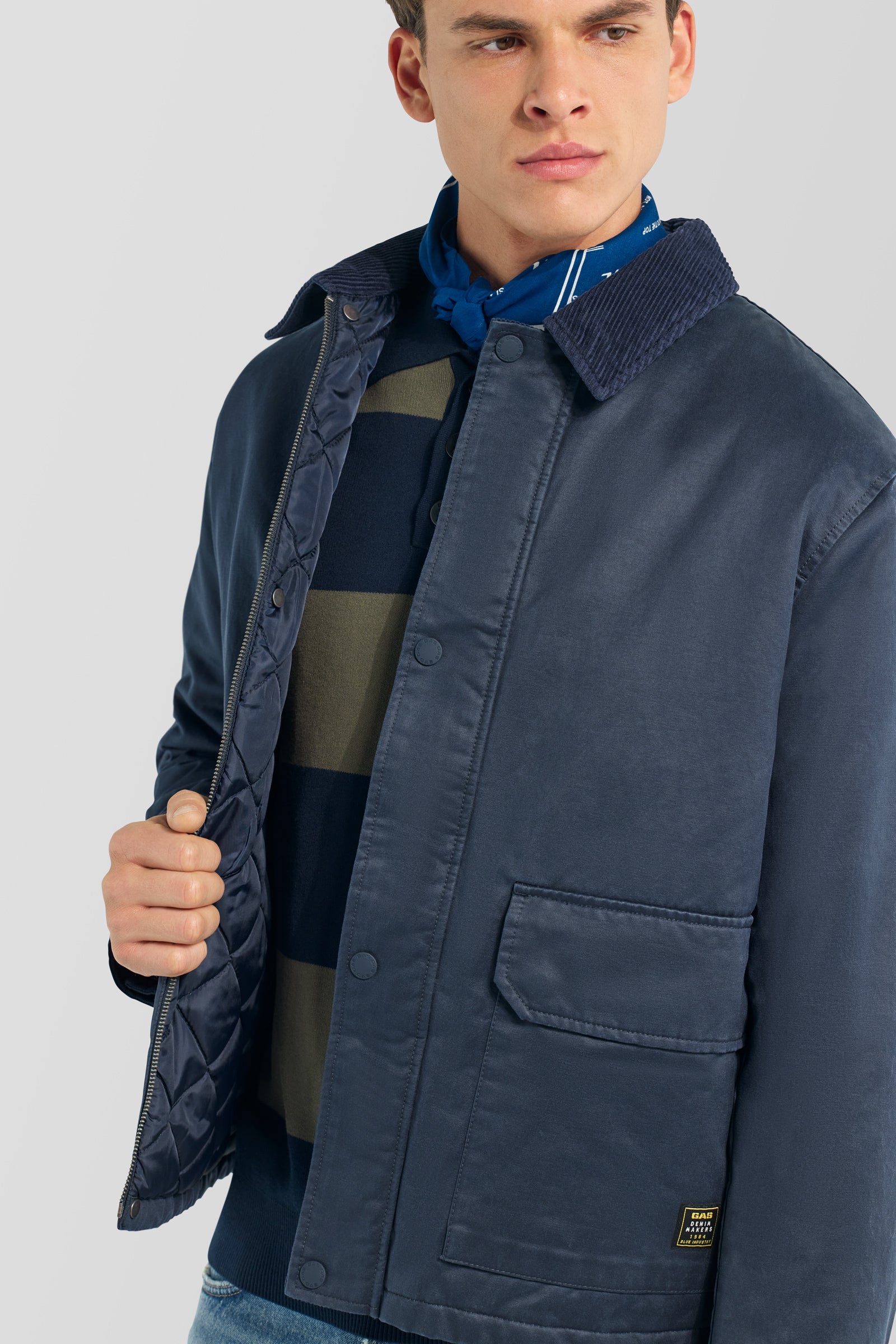 gas-deni-jacket-4706-herren-wasserabweisend-steppfutter image 3