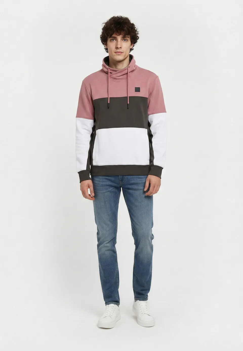 kaporal-rudon-sweatshirt-herren-altrosa-baumwollmix image 1