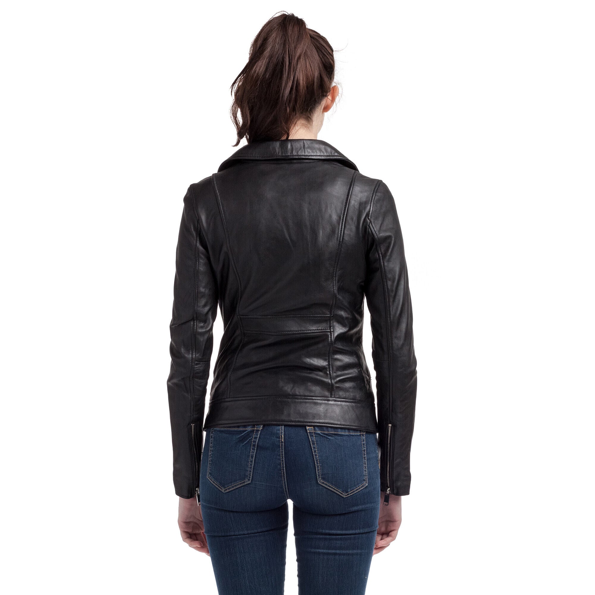 kaporal-denise-perfecto-lederjacke-schwarz-damen-echtleder image 3