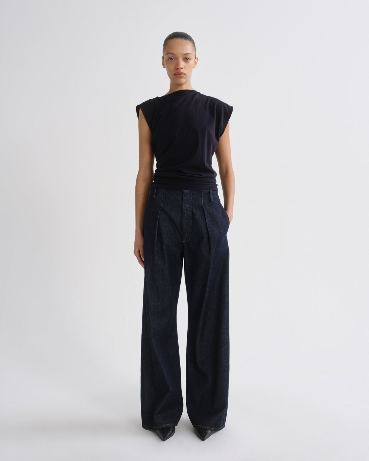 agolde-ritmo-trouser-hose-rinse-dunkelindigo image 1