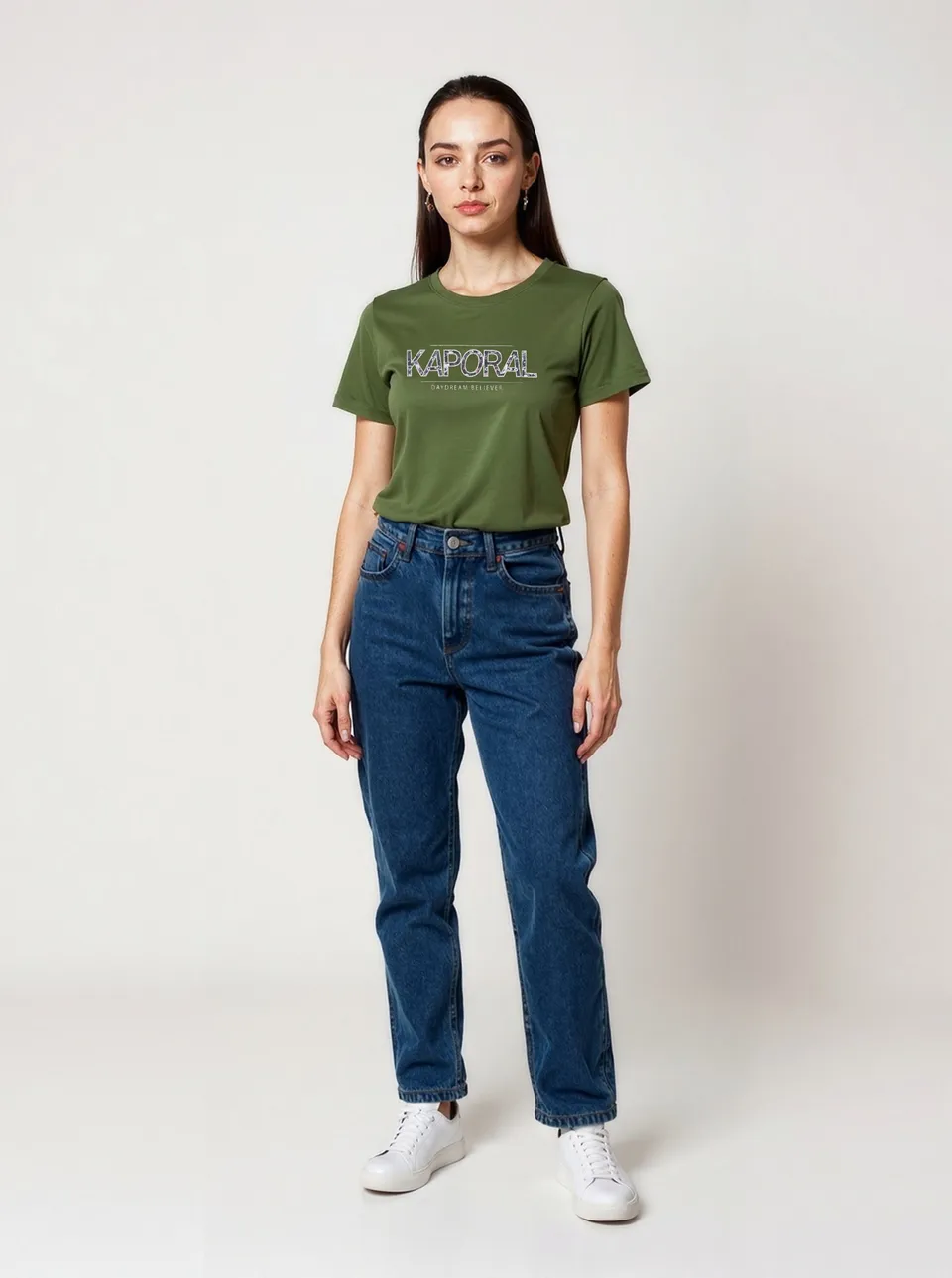 kaporal-jall-t-shirt-khaki-damen-baumwolle image 1