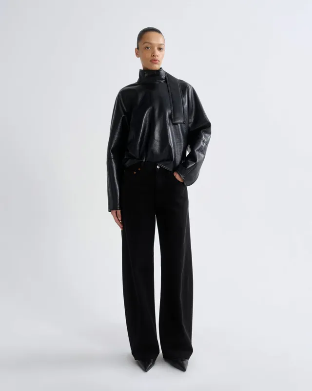 agolde-low-curve-jean-proof-damen-jeans-schwarz-rigid image 1
