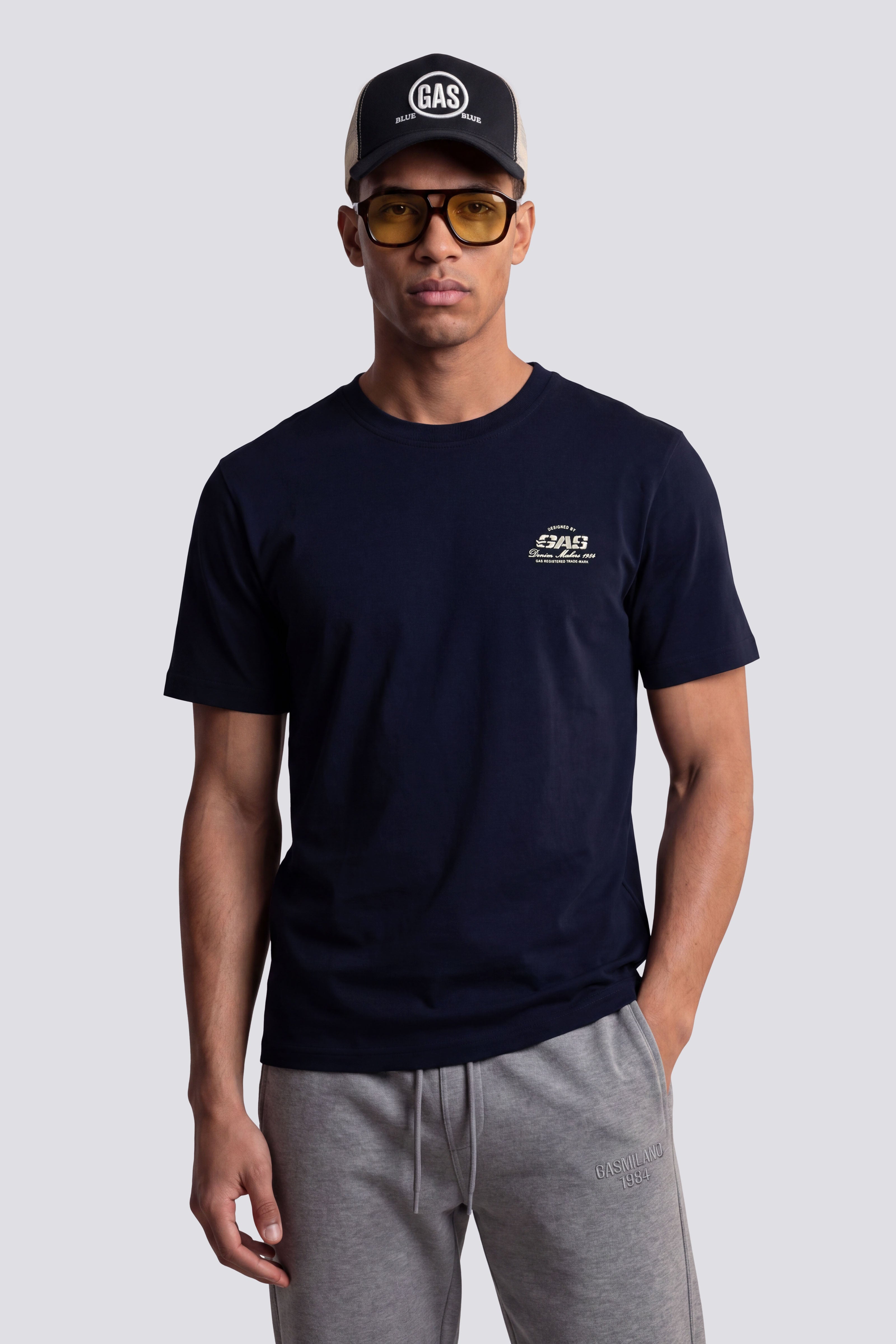 gas-dharis-m-c-denim-4706-t-shirt-herren-baumwolle image 1