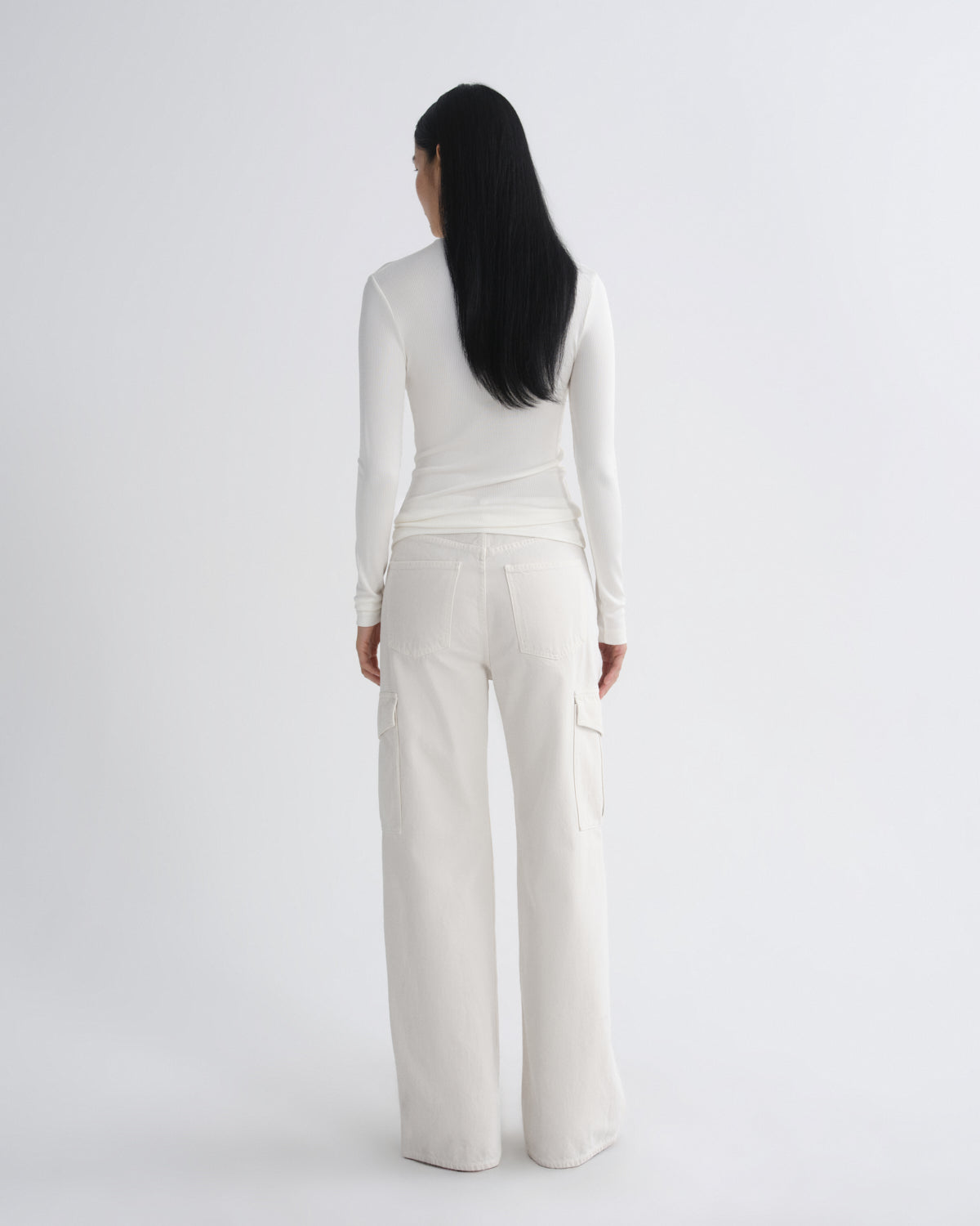 agolde-caryle-turtleneck-vapor-wei-rollkragen image 2