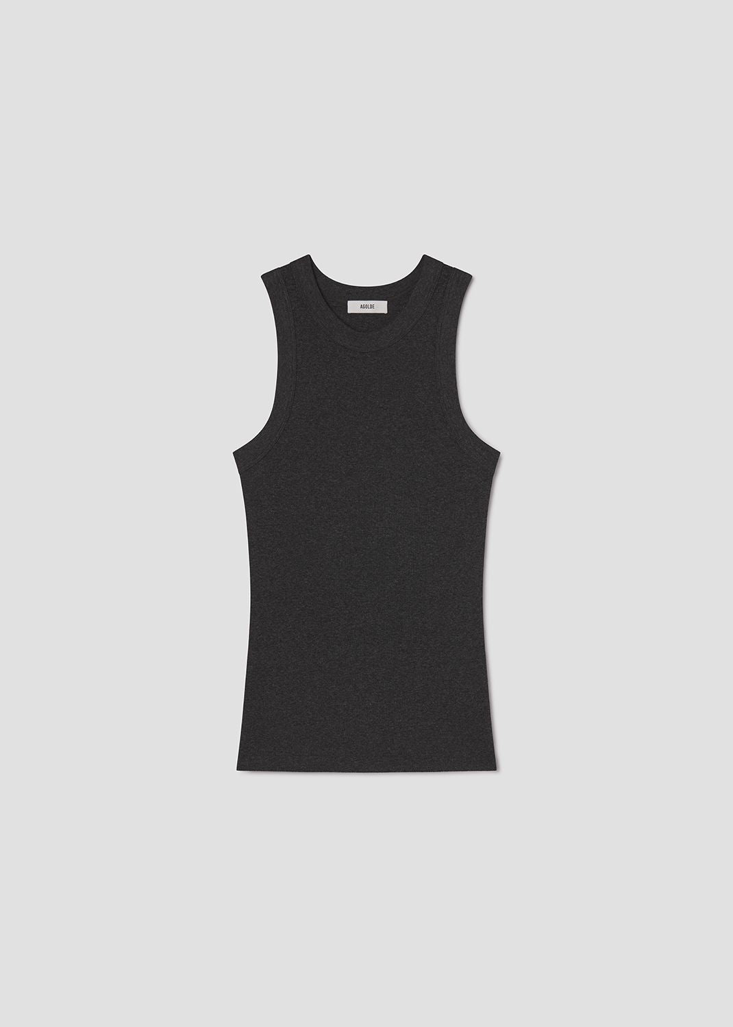 agolde-leigh-tank-charcoal-heather-top-dunkelgrau image 5