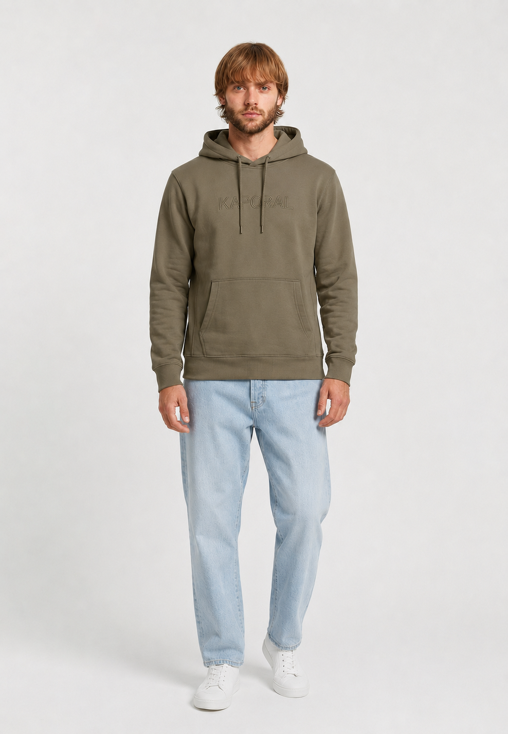 kaporal-powel-hoodie-khaki-regular-baumwolle-mix image 1