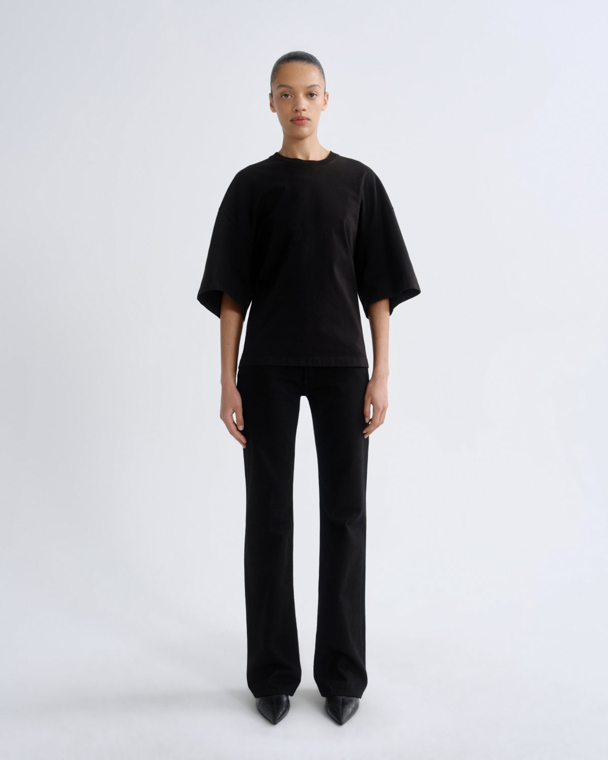 agolde-low-rise-boot-cover-schwarze-bootcut-jeans image 1