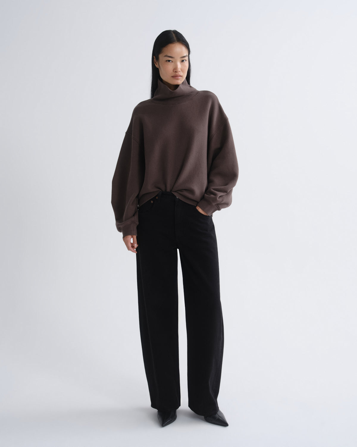 agolde-jenning-sweatshirt-bracken-damen-braun image 5