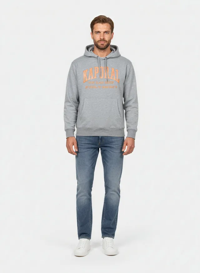 kaporal-benjy-hoodie-grau-meliert-herren-regular image 1