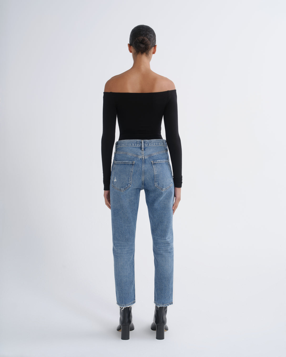 agolde-riley-high-rise-straight-crop-jeans-frequency-blau image 2