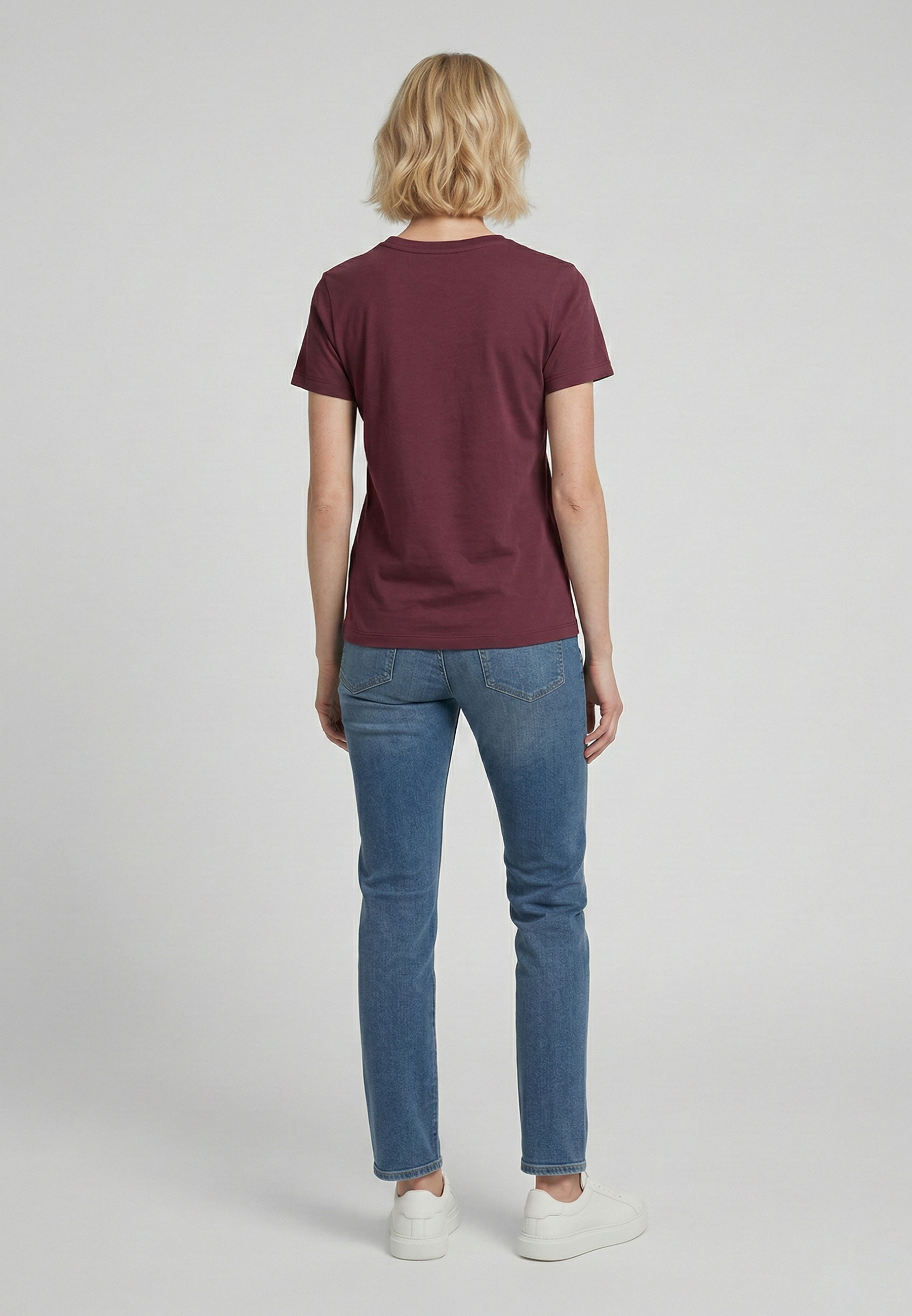 kaporal-jall-t-shirt-bordeaux-damen-baumwolle-logo image 3