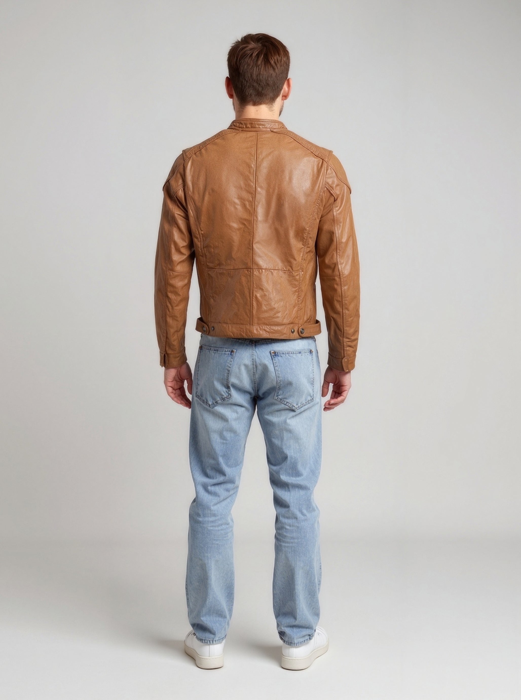 kaporal-villy-lederjacke-herren-cognac-slim-lammleder image 3