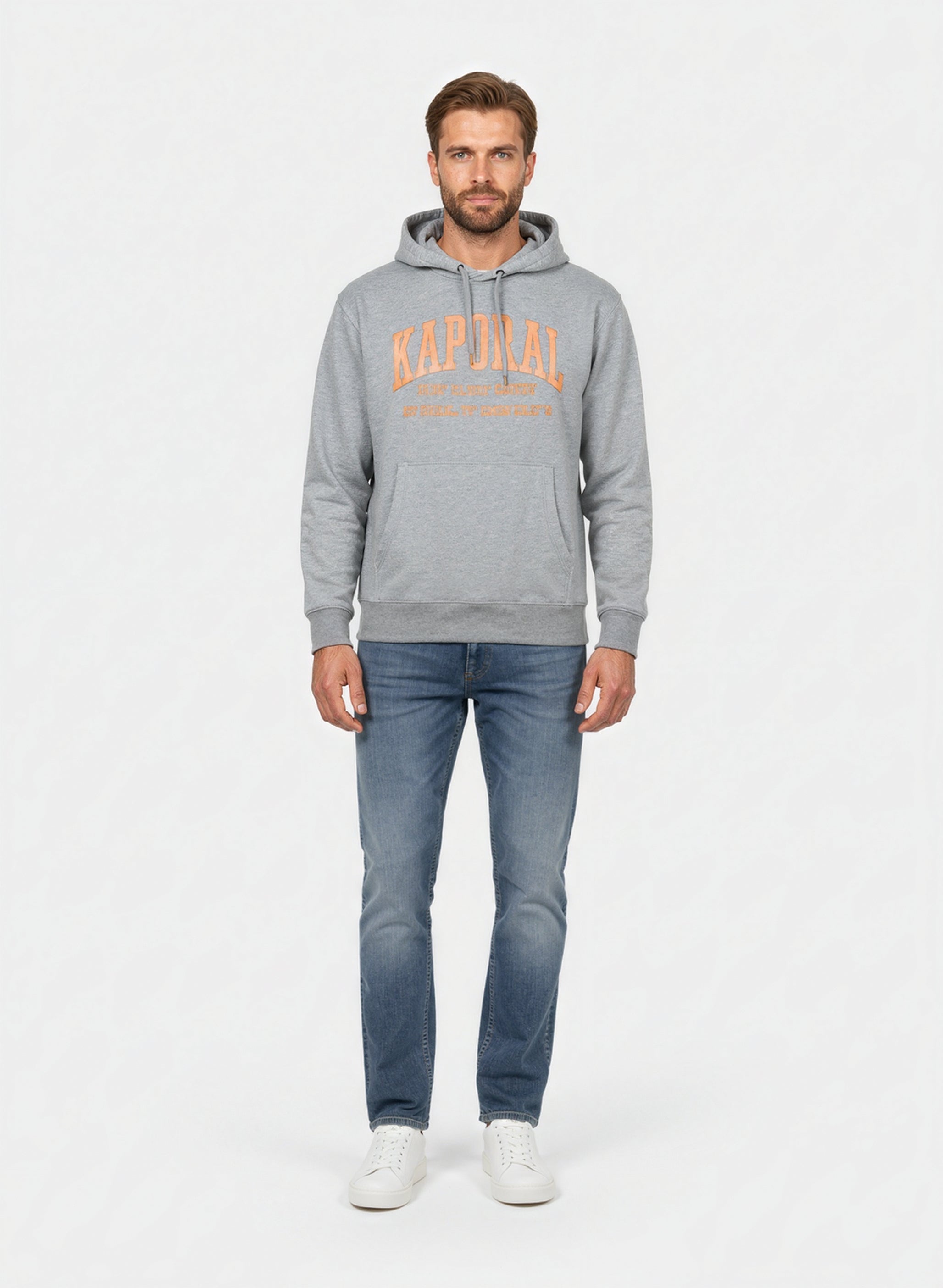 kaporal-benjy-hoodie-grau-meliert-herren-regular image 1
