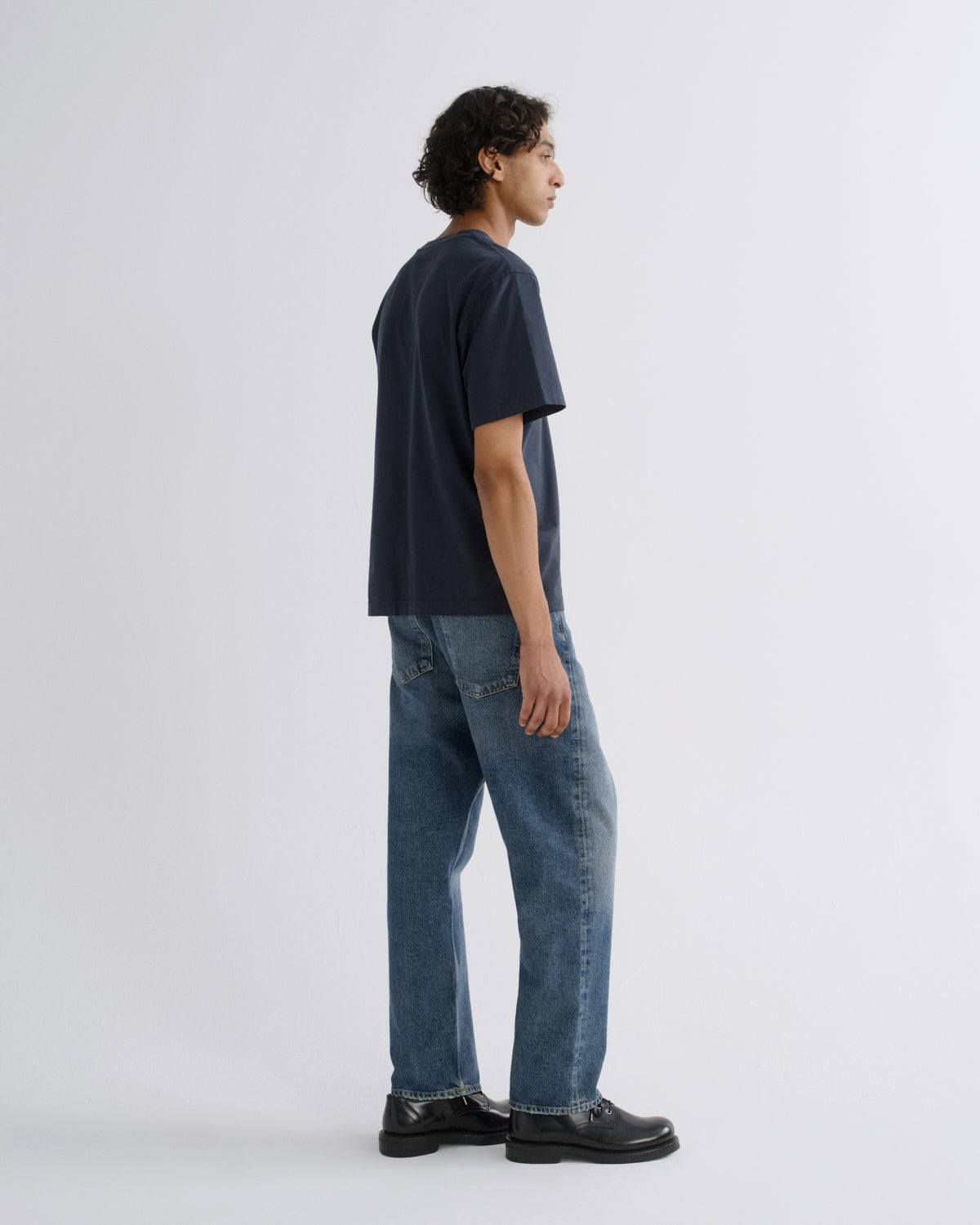 agolde-asha-mock-neck-tee-lyon-blaues-t-shirt image 5