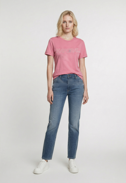 kaporal-faro-t-shirt-herren-rosa-slim-stretch image 1