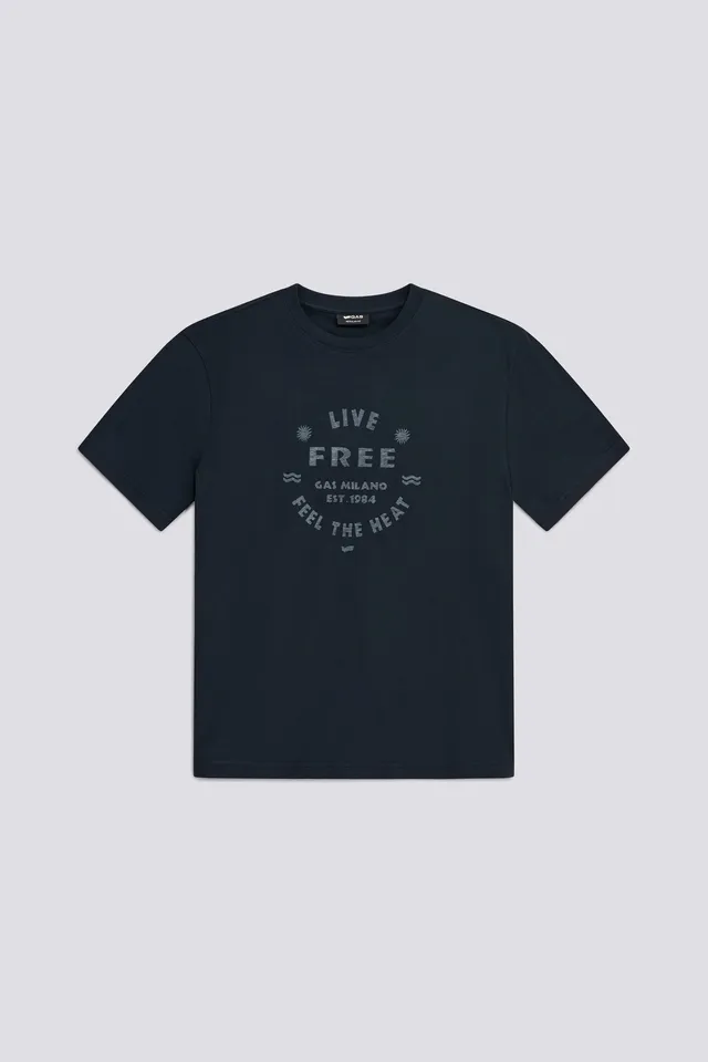 gas-dharis-live-4706-t-shirt-herren-baumwolle-frontprint image 1