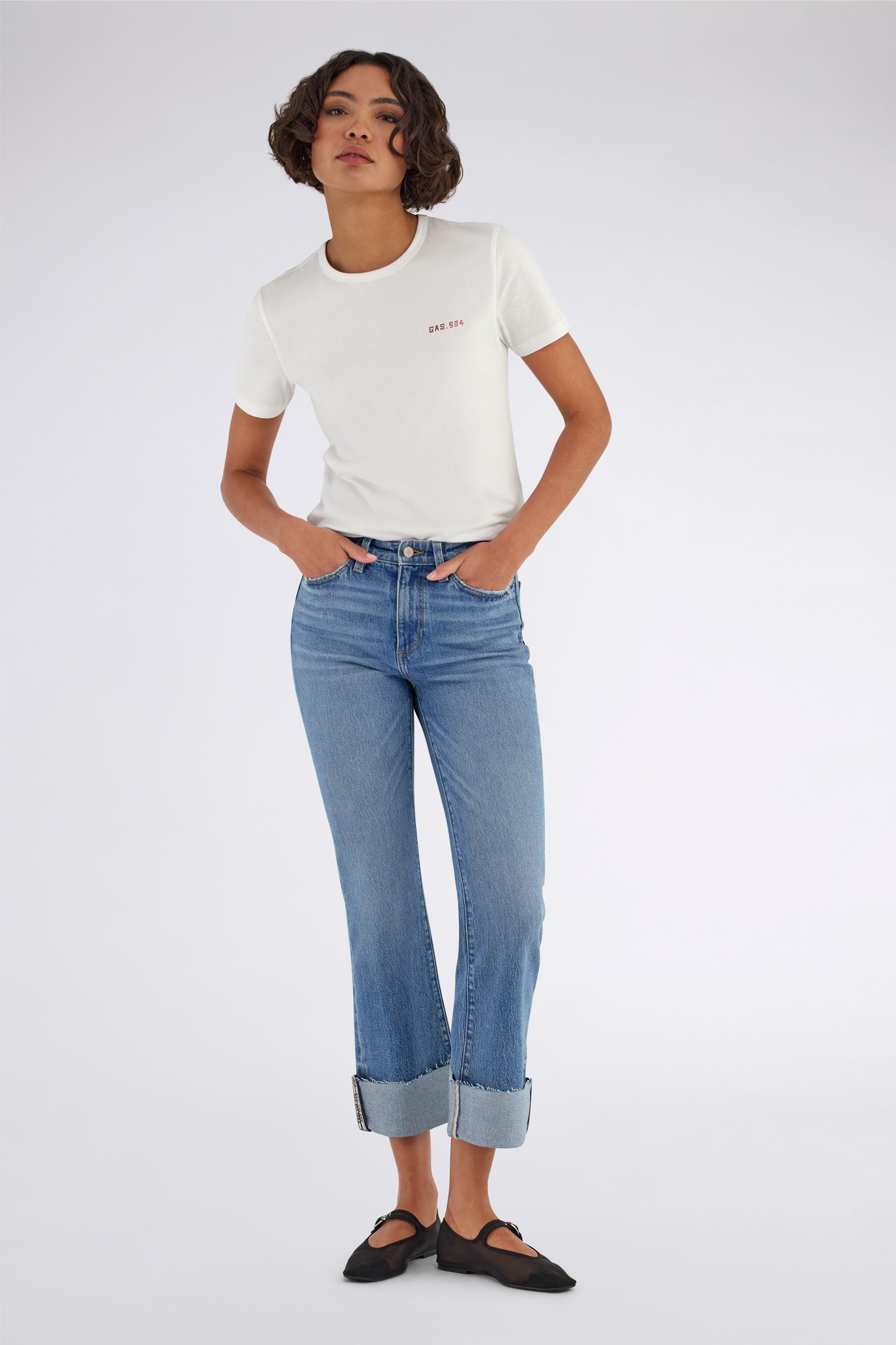 gas-star-crop-flare-69mm-damen-jeans-skinny image 1