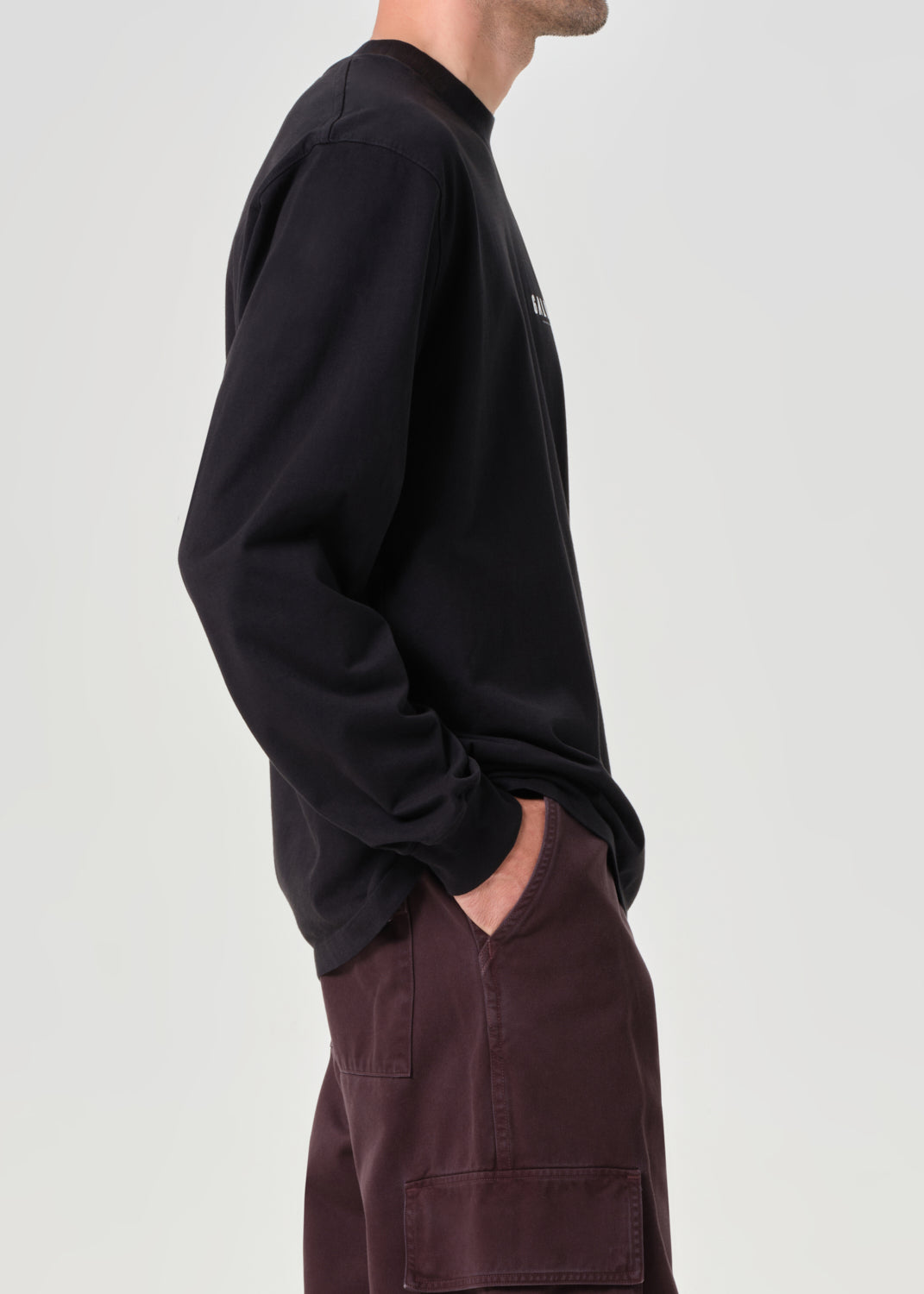 agolde-rsvp-gallery-l-s-tee-langarmshirt-schwarz-wei image 7