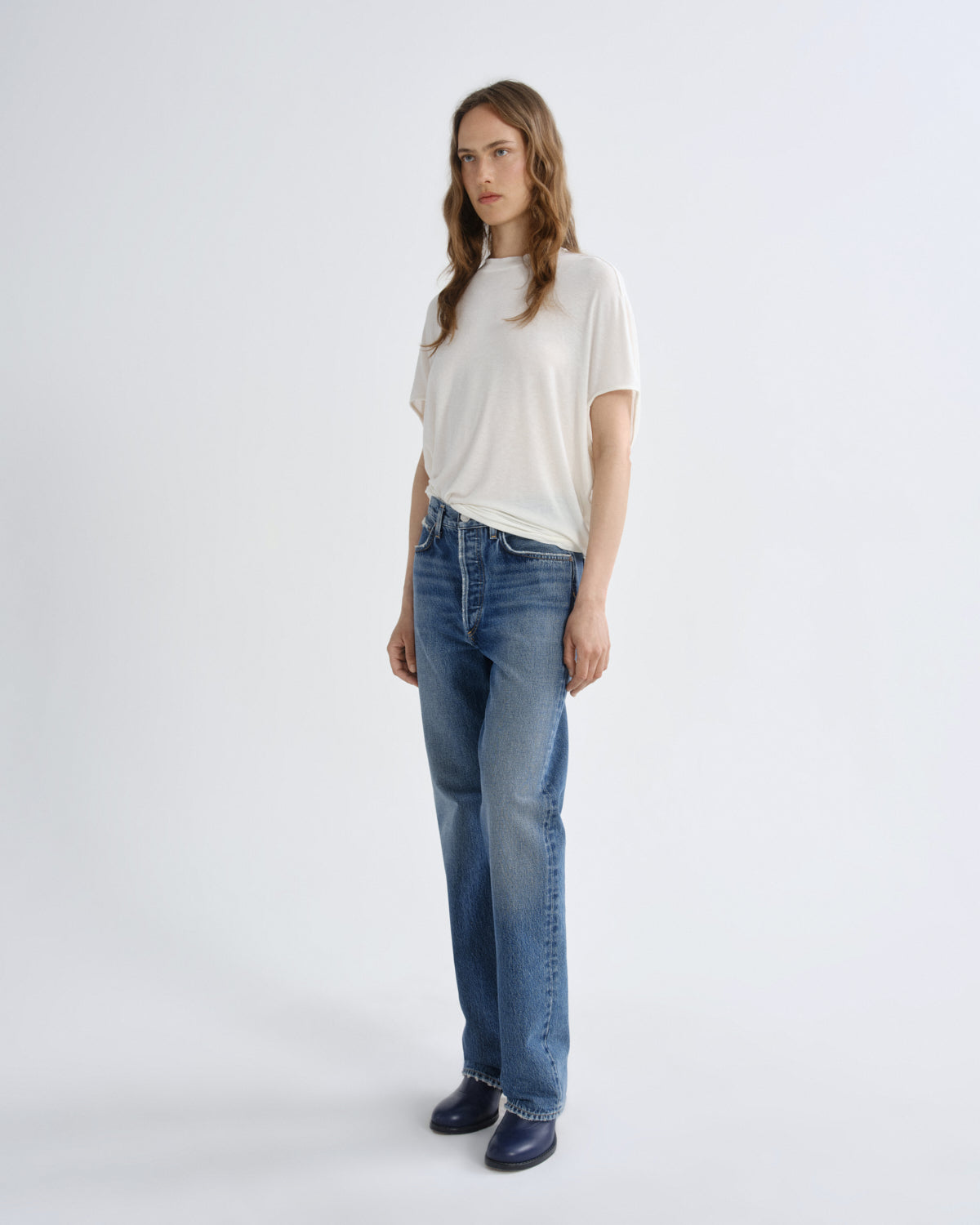 agolde-souline-top-shirt-oat-milk-kaschmir-mix image 5