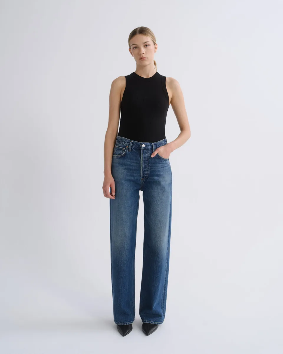 agolde-ren-jean-32-damen-jeans-blau-chapter-wide-leg image 1