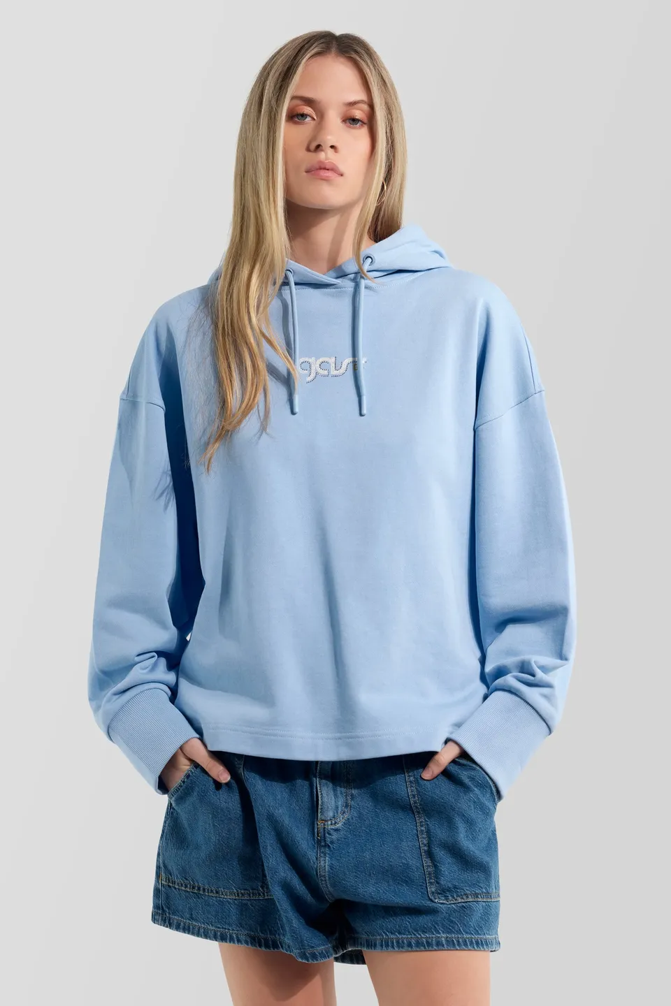 gas-jiayda-4714-hoodie-damen-baumwolle-mit-strass image 1