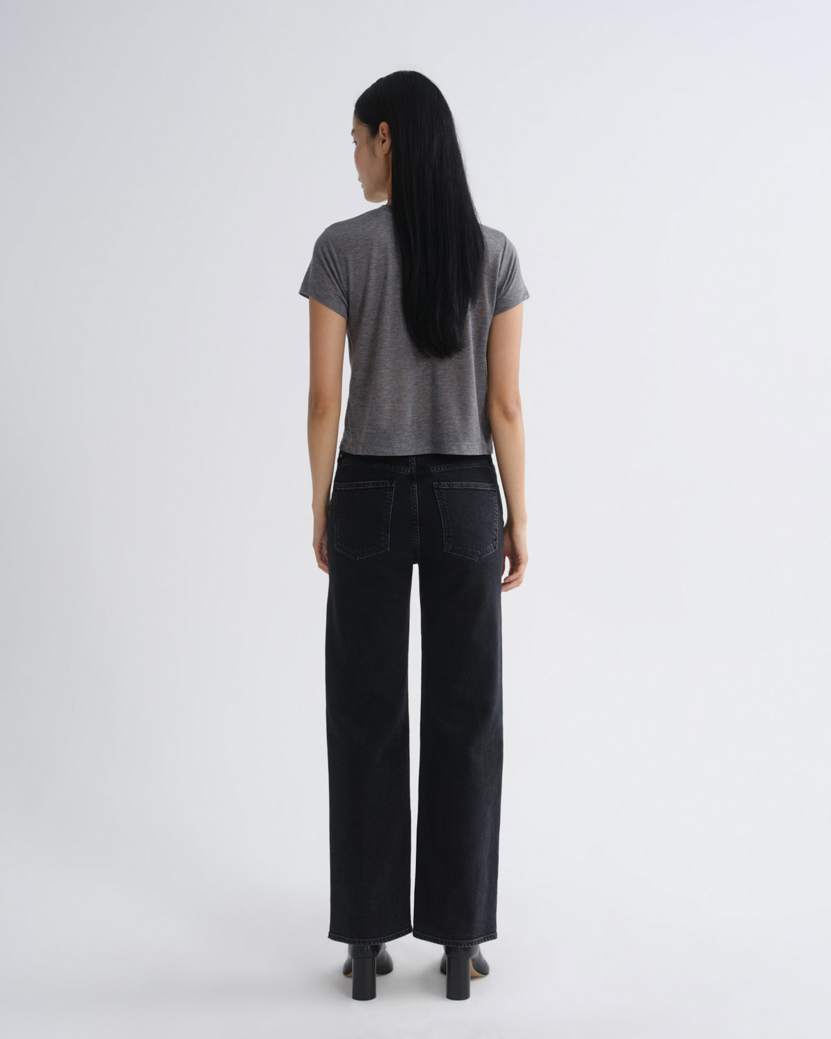 agolde-adine-shrunken-tee-t-shirt-grey-heather-tencel image 2