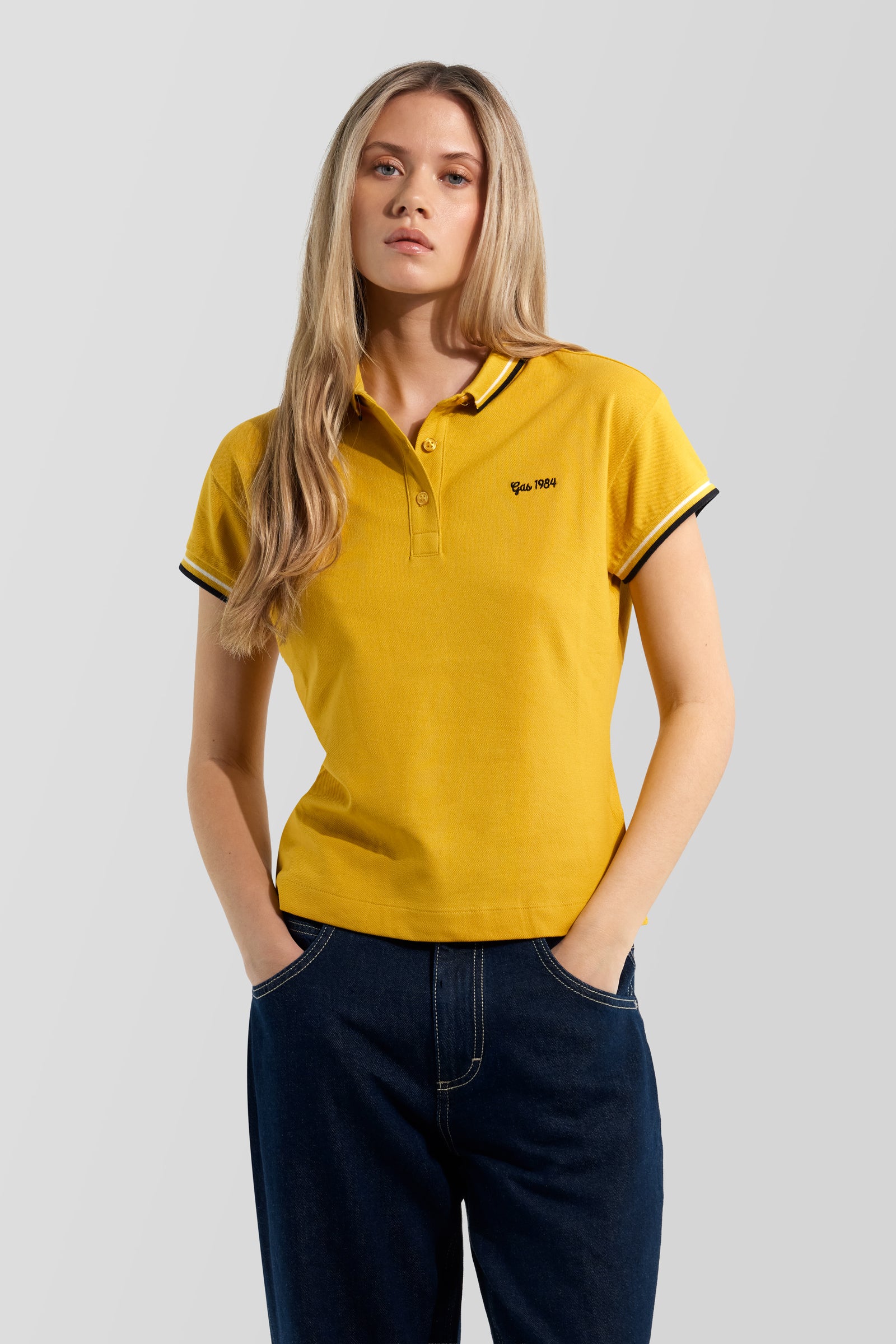 gas-raffy-m-c-stripes-1473-polohemd-damen-gr-m-slim-fit image 1
