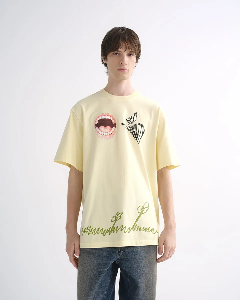 agolde-ron-finley-tee-pale-yellow-t-shirt-gelb-herren image 1