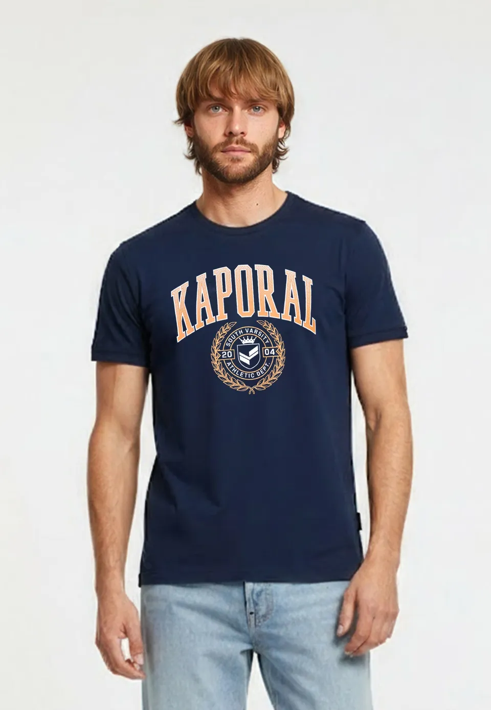kaporal-robin-herren-t-shirt-navy-regular-100-baumwolle image 1