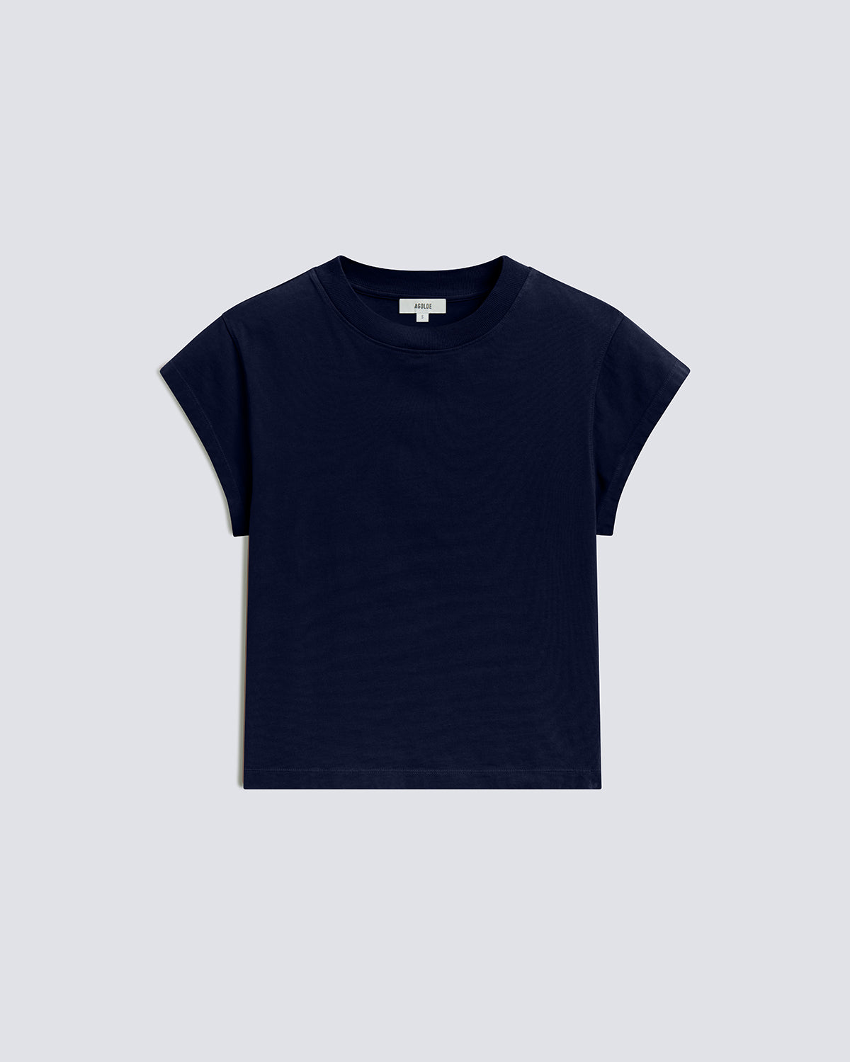 agolde-bryce-cap-sleeve-tee-t-shirt-storm-dunkelblau image 6