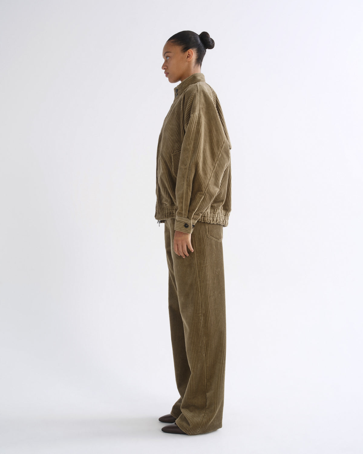 agolde-blair-jacket-cordjacke-french-khaki-damen image 3
